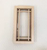 Dollhouse Window Craftsman Full Prairie Style 1:12 Scale Miniature Alessio 2180