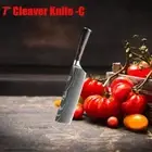 7" Cleaver Knife Damascus Kitchen Stainless Steel Cleaver Slicing Knife.
