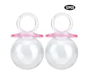 Creative Pink Plastic Candy Boxes: Set of 12 for Weddings and Party Favors