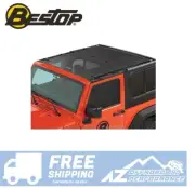 Bestop Safari Style Sun Bikini® for 18-Up Jeep Wrangler JL 2 Door 52412-11 Mesh
