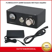 PJ.MIAOLAI K11 2x80W Hifi Amp Power Amplifier Class D Power Amp with a VU Meter-