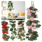 Artificial Flower Garland Fake Rose Vine Hanging Rose Ivy Simulation beDBE