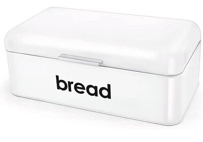 Black Bread Box(16.5’’ x 9 Bread Storage Bin For Kitchen Countertop, Loaf/Coo...