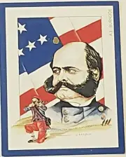 Players Cigarettes American Civil War Leaders Card Ambrose Everett Burnside no.7