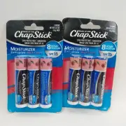 Chapstick Black Cherry Lip Balm 0.15 oz 3 Count Each SPF 15 Lot of 2 Packs