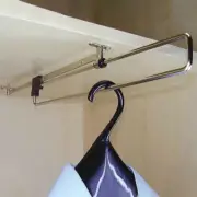 Telescopic Clothes Rail Closet Rod for Hanging Hanger Rack Child