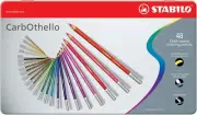 Premium Colouring Pencil - STABILO CarbOthello Pastel Pencil Tin of 48 Assorted