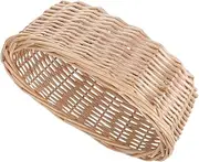 Milisten Hand Woven Wicker Food Basket for Picnics Travel Storage Stylish Woven Basket for Vegetables Fruits Snacks Lightweight Compact Versatile Home Decor