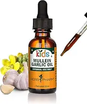 Herb Pharm Kids Mullein and Garlic Oil, 1 Ounce