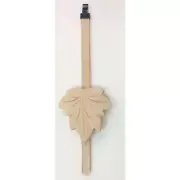 8-Day Cuckoo Clock Pendulum Unfinished Maple Leaf – 3″ (76mm) Wide