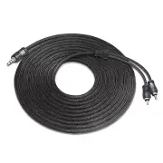 Recoil A2R15 Audiophile Grade 15ft 3.5mm Auxiliary to RCA Cable Triple-Shielded