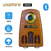 Looptone WR09 Vintage Hardwood AM/FM Bluetooth Radio with Tone Control