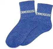 [STC] Glitter Sequin Socks, Multi-Colour, One Size, multicoloured, One Size