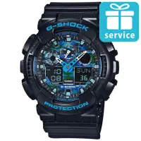 在飛比找momo購物網優惠-【CASIO】G-SHOCK冷冽迷彩酷炫風格腕錶(GA-10