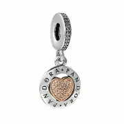 Pandora Women's Signature Heart Pendant Charm - 792082CZ