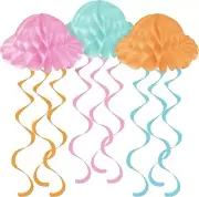 Narwhal Whale Sea Animal Summer Luau Theme Party Jellyfish Hanging Decorations