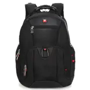 Swisswin Swiss waterproof 17" laptop Backpack School backpack Travel Backpack SW0809 Black