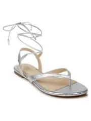 Jewel Badgley Mischka Silver Sandals Size 7
