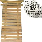 [Victory Martial Arts] 12 (Twelve) Belt Karate Martial Arts Belt Display - Thick Wood - Includes Stickers