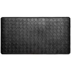 Trenton Solace Traditional Diamond Textured Kitchen Mat, Black, 17"x39"