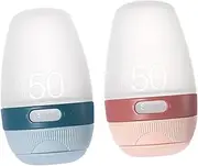 EPIGEIST 2pcs Portable Silicone Travel Bottles Refillable Toiletry Containers for Shampoo Lotion Body Wash Compact Leak Design for Travel The Go Use