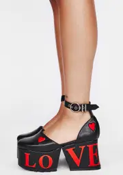 [Lamoda] Love Is Blind Platform Wedge Heels
