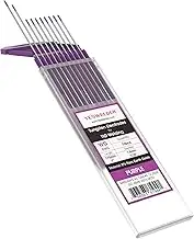 TIG Weld Tungsten Electrode 1/16"x 7" 10-pk, NonRadioactive Comparable to E3 Purple YESWELDER