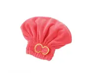 Anyhouz Hair Bonnets Red Microfibre Quick Hair Drying Bath Spa Bath Towels for Womens Shower Hat Bathroom Accessories