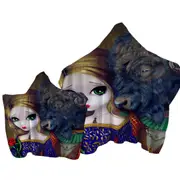 Fairytale Art Beauty and the Beast Towel with Hood