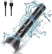 L30 Rechargeable Flashlights 1200 High Lumens, Super Bright Flashlight, Waterpro
