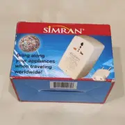 Simran SMF-100 Deluxe Worldwide 110V-240V Voltage Converter - New/ Sealed