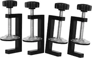 CAXUSD Strong Fixation Wood Clamps 4pcs Patio Furniture Clips Sofa Fasteners Clips Sectional Connectors Nonslip Base