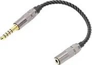 4.4mm Balanced Male to 3.5mm 1/8 Inch Stereo Female Adapter Cable, Gold Plated 4.4mm Balanced to 3.5mm Stereo Adapter Cable Cord