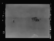 To Sinai by car,Car rushing a sand dune near Bir Hassana,Middle East,Desert