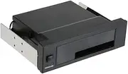 Internal Single Bay Mobile Rack Enclosure with LED Indicator Light Support Hot-swap for 2.5/3.5inches SATA HDD SSD Fit PC 5.25'' Bay VCXN