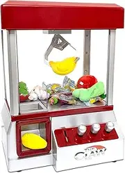 Electronic Arcade Claw Machine Mini Candy Prize Dispenser Game with Sound