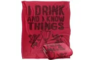Game Of Thrones I Drink And I Know Thinga Blanket (Multicoloured) (One Size)