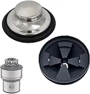 Garbage Disposal Splash Guard and Kitchen Sink Drain Stopper for InSinkErator Removable Sound Baffle, Removable Quiet Collar Cover Rubber Drain Plugs Insert Parts, Sink Baffle Quiet Cover/Stopper