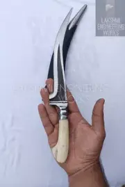 12 inch ,taksali pechkabaj- sikh daggers- blunt metal dagger with BONE handle