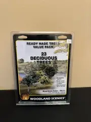 Woodland Scenics 23 Deciduous Trees 2" - 3" (TR1571 Mixed Green) ( Brand New )