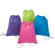 Bright Coloured Drawstring Bags (Pack of 12)