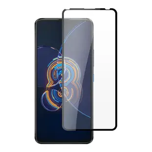 ASUS ZENFONE 8 Flip 3D全滿版覆蓋黑框透明鋼化玻璃疏油鋼化膜保護貼(ZenFone8Flip保護貼)