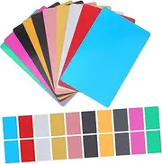 KAILIKETIY 100pcs Blank Business Cards Aluminum Name Cards Smooth Aluminum Business Blanks