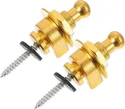 AKOOSY 2Pcs Non Skid Guitar Tail Pegs for Electric Bass Strap Buckles Durable Fixators for Secure Guitar Strap Attachment for Electric Guitars and Basses