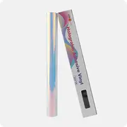 Holographic Adhesive Vinyl | Silver Holographic Vinyl 12" x 5 FT