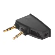 Universal Airline Flight Headphone Adapter to 3.5mm Plug for QC45 QC35 QC3 QC25