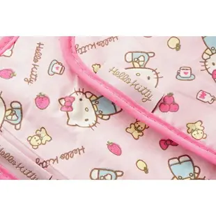 小禮堂 Hello Kitty 嬰兒車安全護帶組 棉質護套 背帶護套 止滑護套 (2入 粉 蘋果)