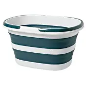 Outdoor Camping Plastic Foldable Ice Bucket Water Bucket, Portable Cleaning T...