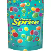 Chewy Spree Candy 12oz Fruity Sweet & Sour Snack - Perfect for Movies, Sharing