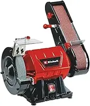 Einhell TC-US 350 Belt and Disc Sander | 350W 2-in-1 Bench Sander: 900 m/min, 50 x 686mm Belt Sander for Wood and 2890 RPM 150mm Grinding Wheel | Electric Dual Sander and Bench Grinder